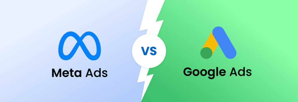 The basic Google Ads vs. Meta Ads distinctions for intent, cost, and demand.